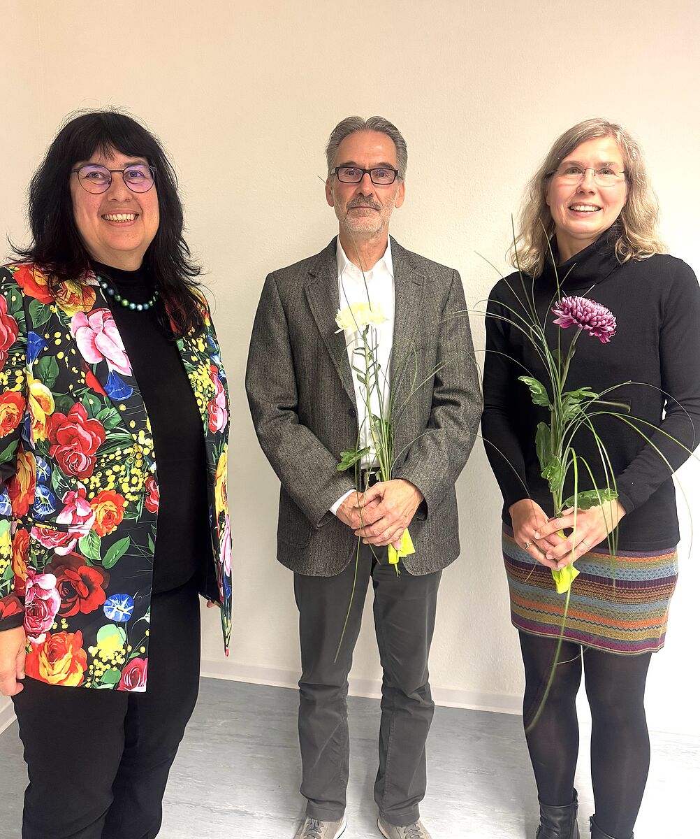 v. l.: Prof. Elizabeth Prommer, Prof. Thomas Kirste, Prof. Simone Baltrusch  (Foto: Anja Nörenberg)